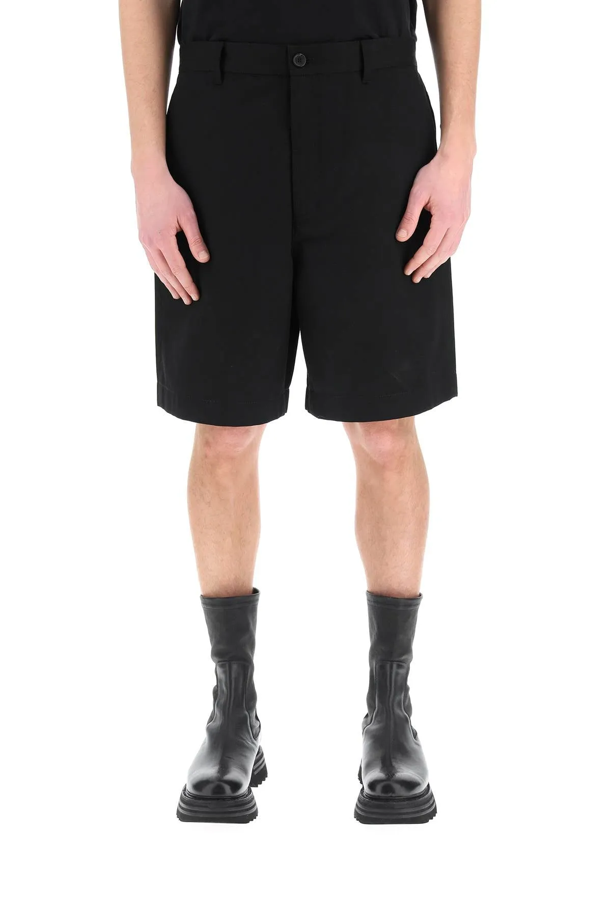 Acne Studios Button Detailed Denim Shorts