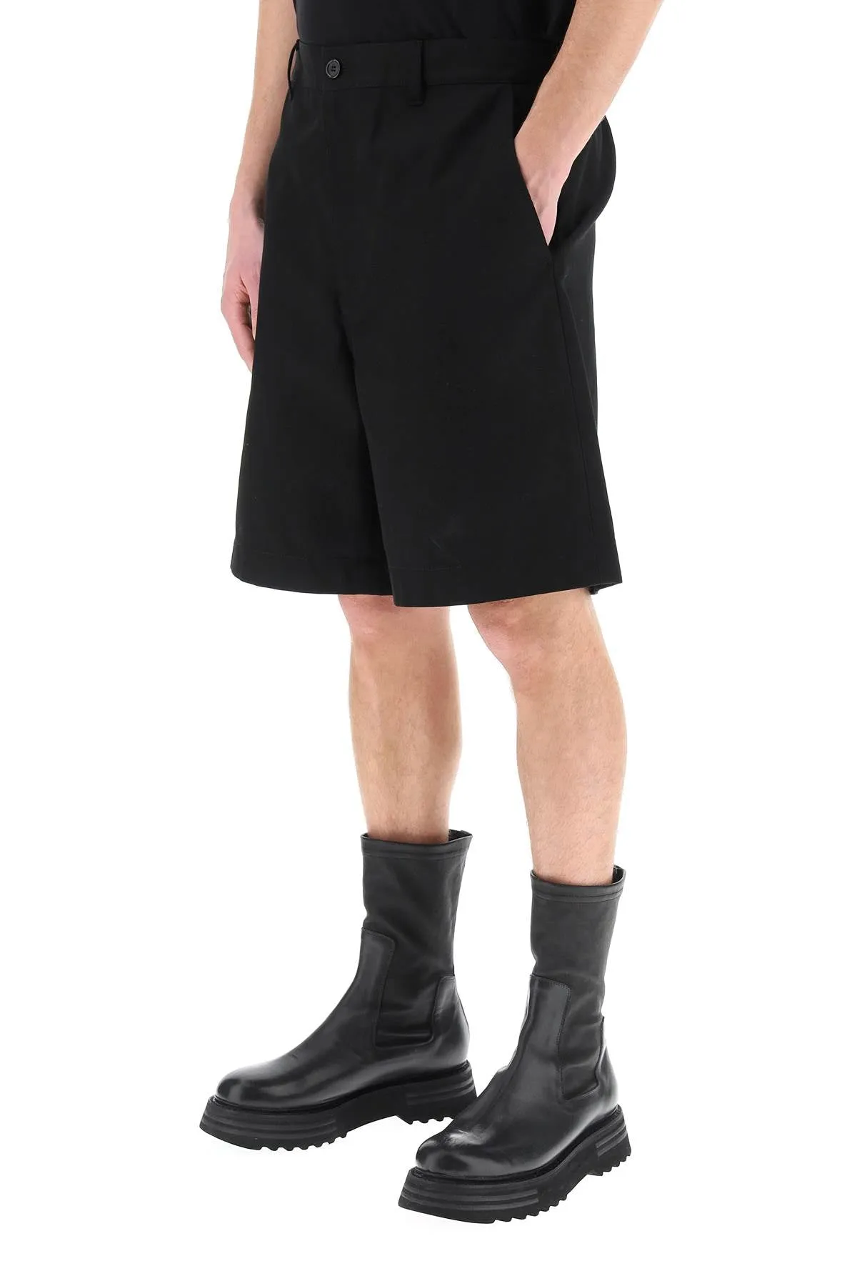 Acne Studios Button Detailed Denim Shorts