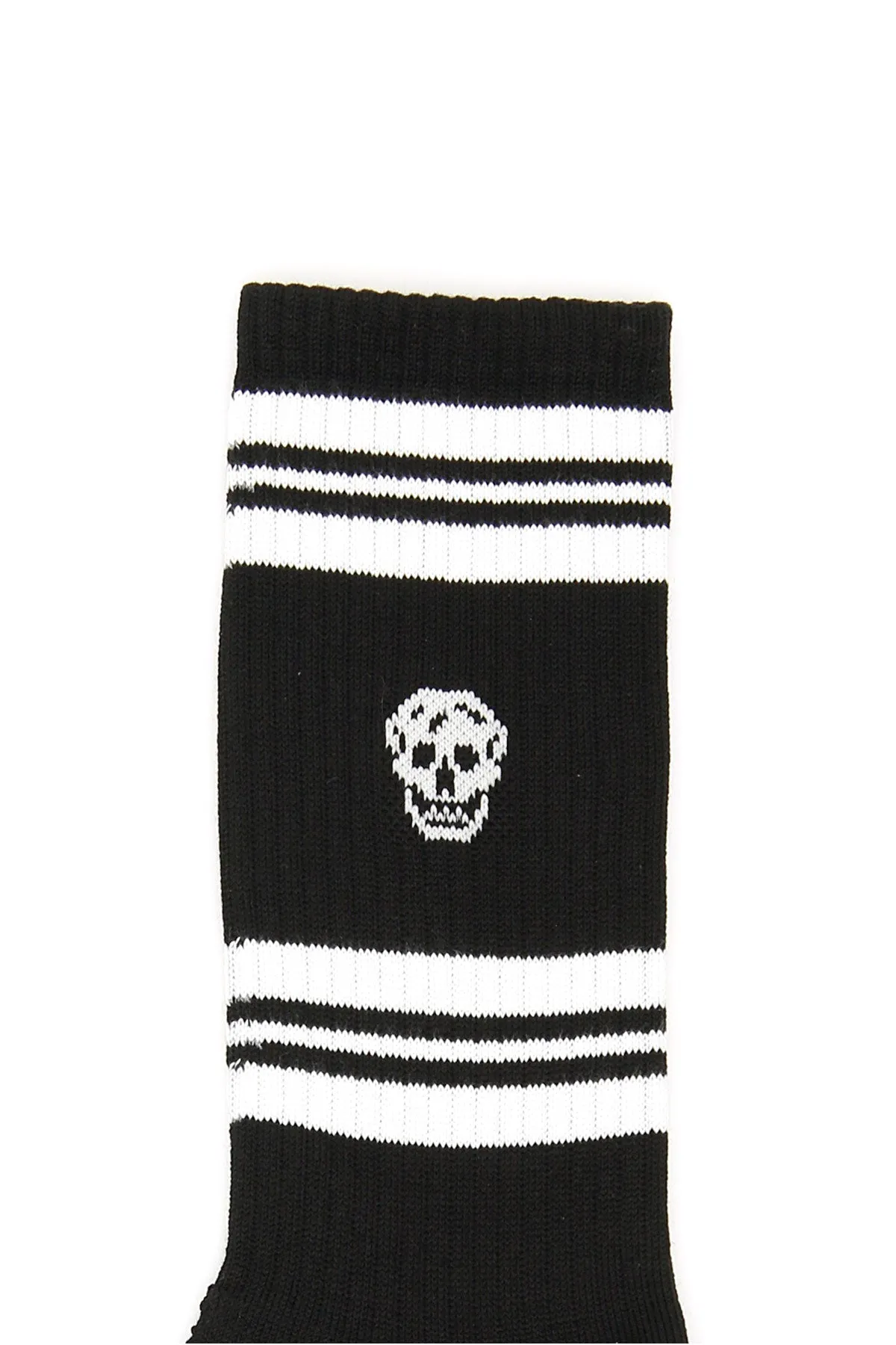 Alexander McQueen Logo Skull Crew Socks