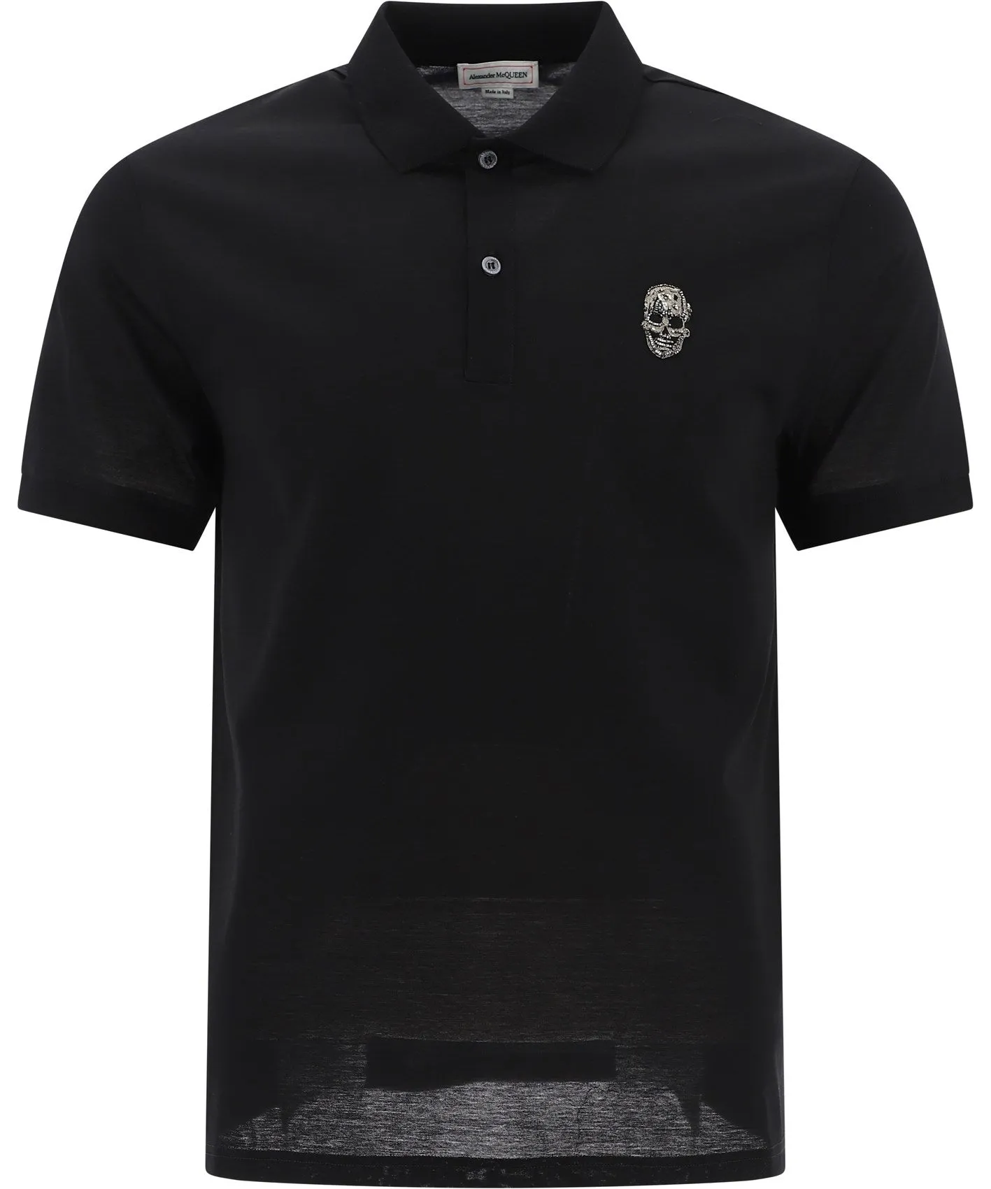 Alexander McQueen Skull Embellished Polo Shirt