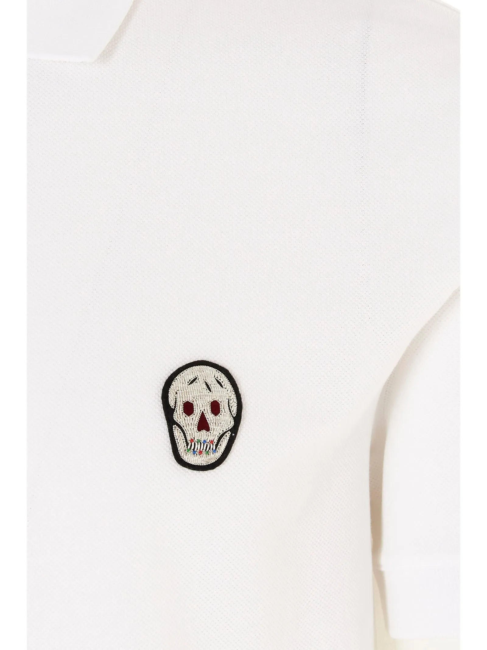 Alexander McQueen Skull Patch Polo Shirt