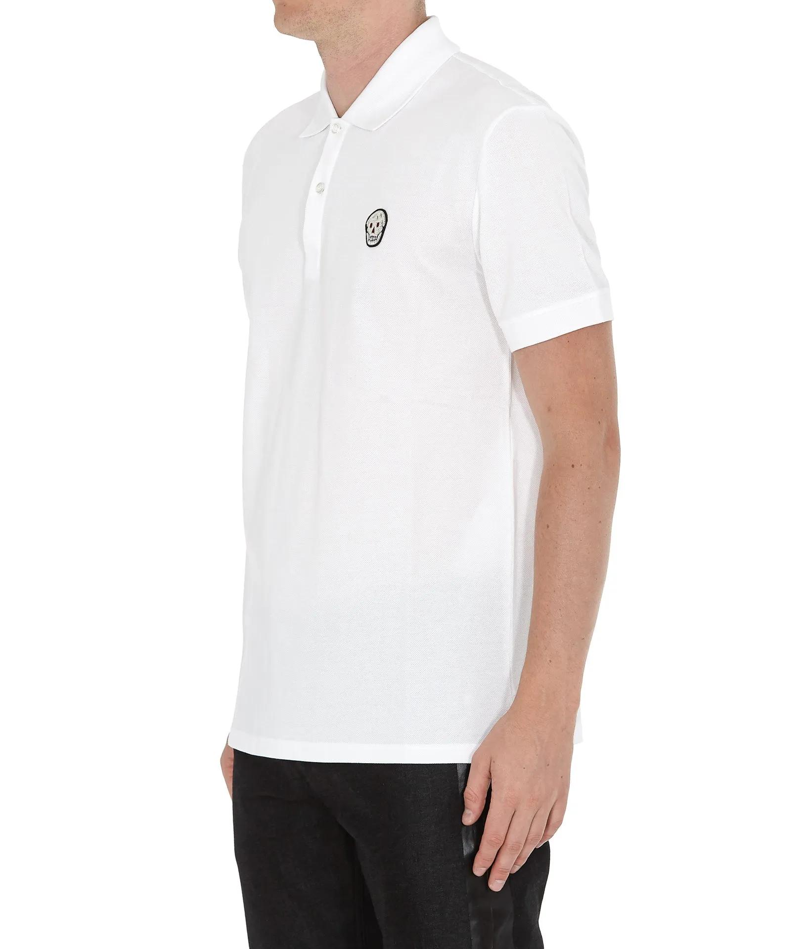 Alexander McQueen Skull Patch Polo Shirt
