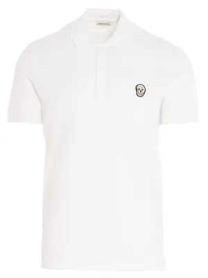 Alexander McQueen Skull Patch Polo Shirt