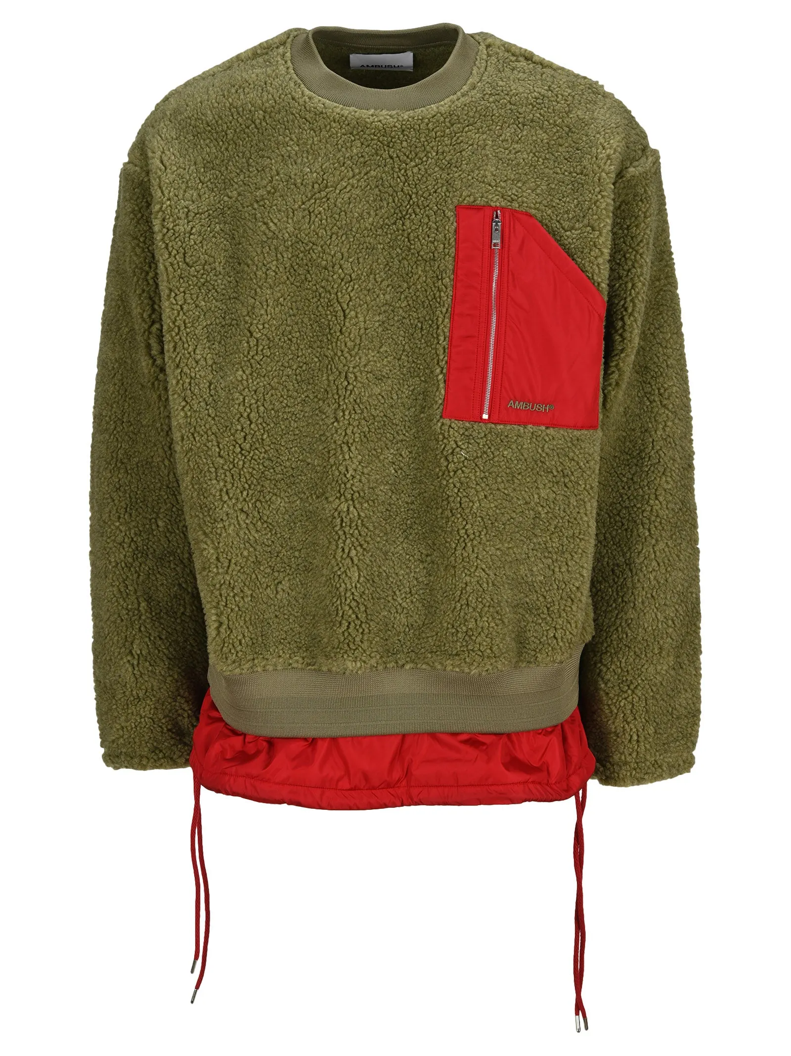 Ambush Logo Print Textured Sweater