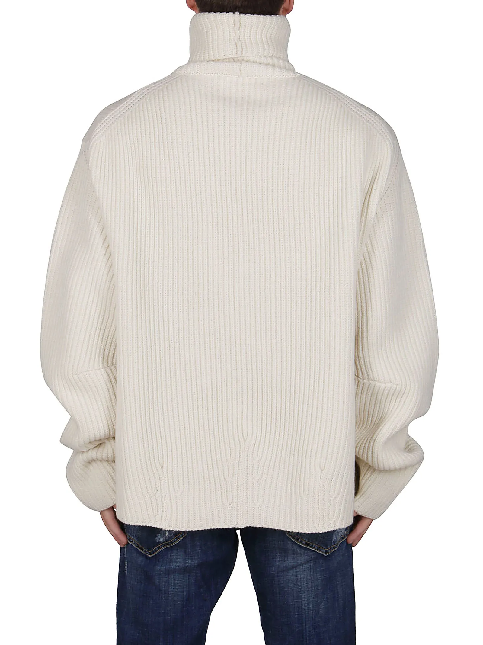 Ambush Ribbed Turtleneck Knit Sweater