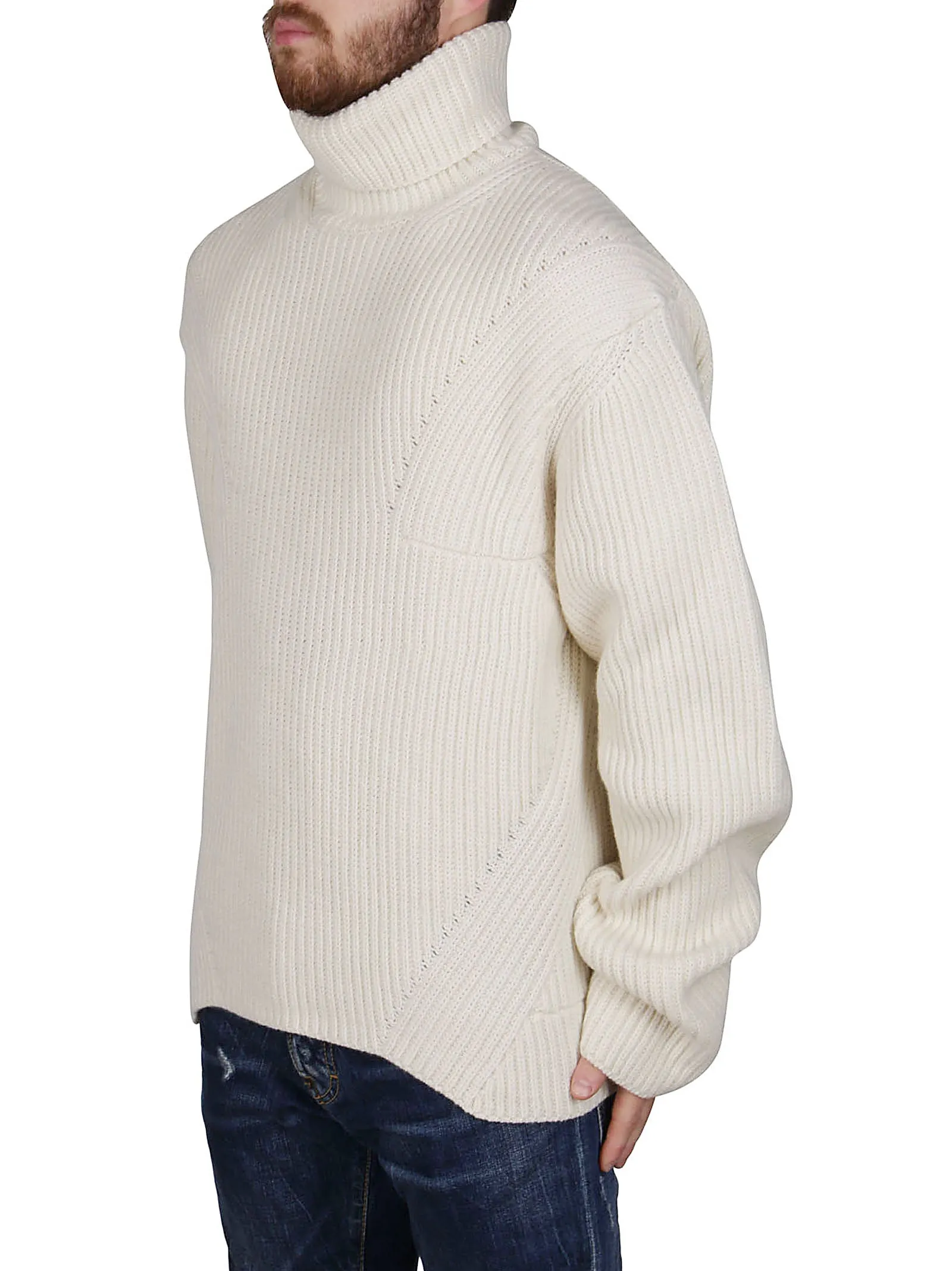 Ambush Ribbed Turtleneck Knit Sweater