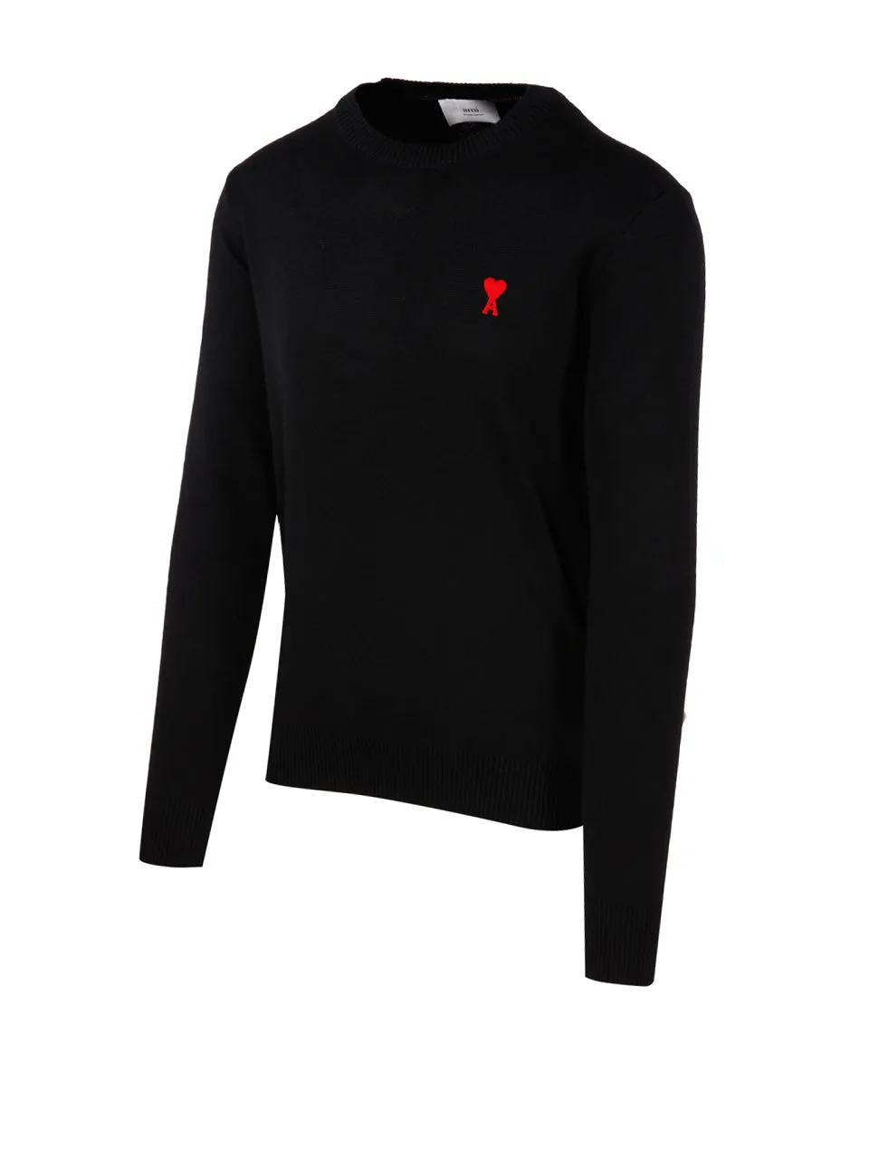 AMI Logo Embroidered Knitted Jumper