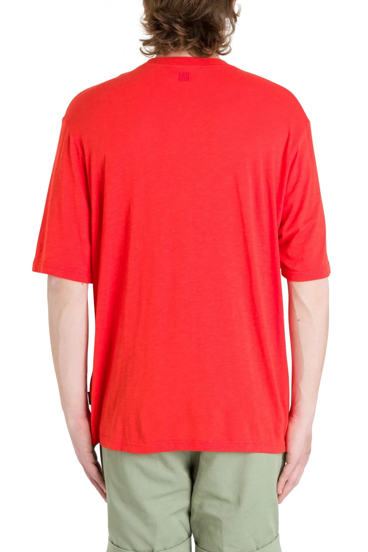 AMI Logo Embroidered T-Shirt