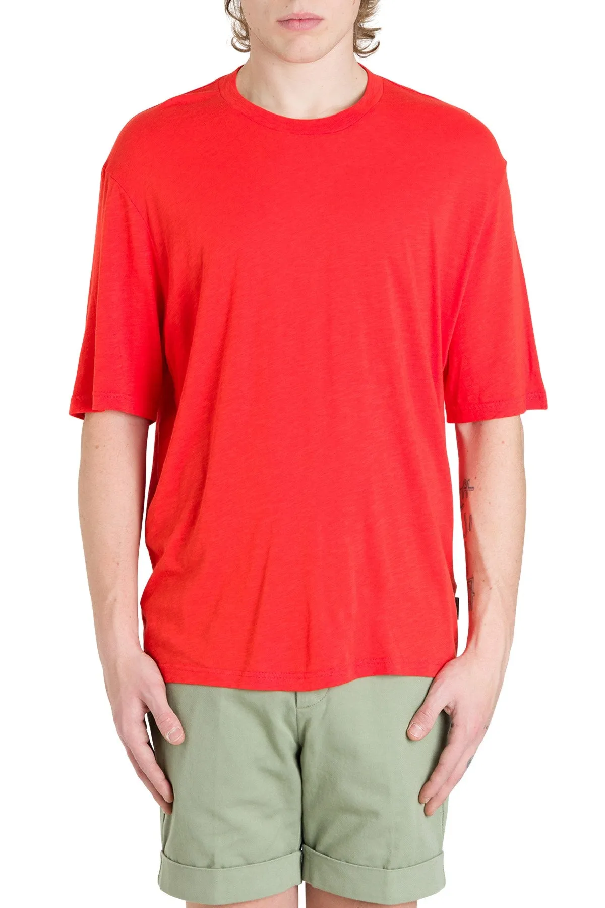 AMI Logo Embroidered T-Shirt