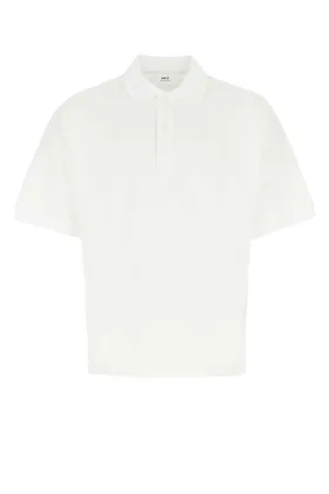 AMI Logo Patch Polo Shirt