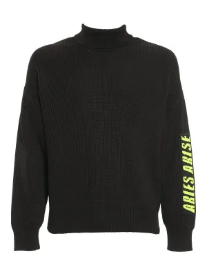 Aries Roll-Neck Knitted Jumper