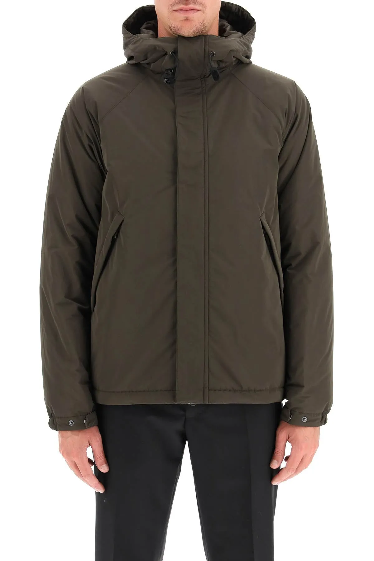 Aspesi Hooded Zip-Up Jacket
