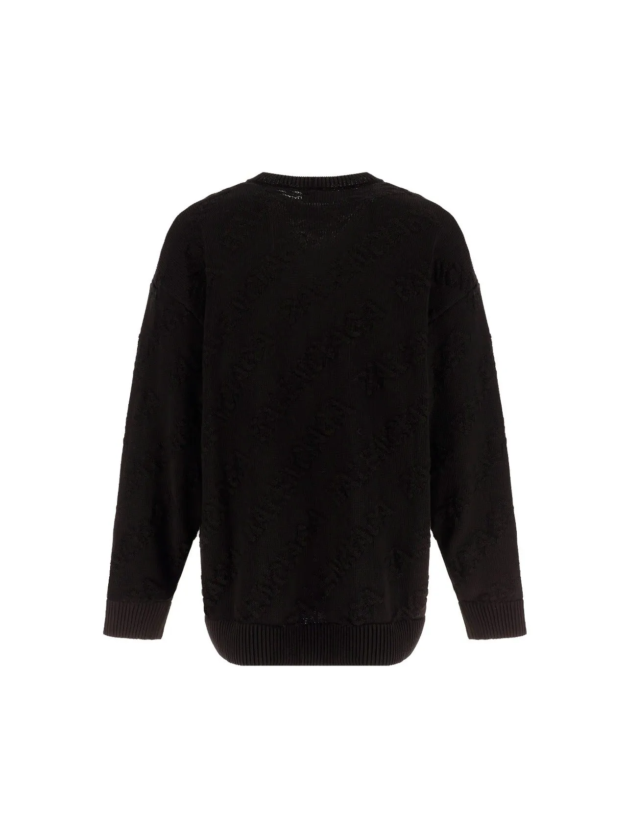 Balenciaga Allover Jacquard Knit Sweater