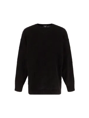Balenciaga Allover Jacquard Knit Sweater