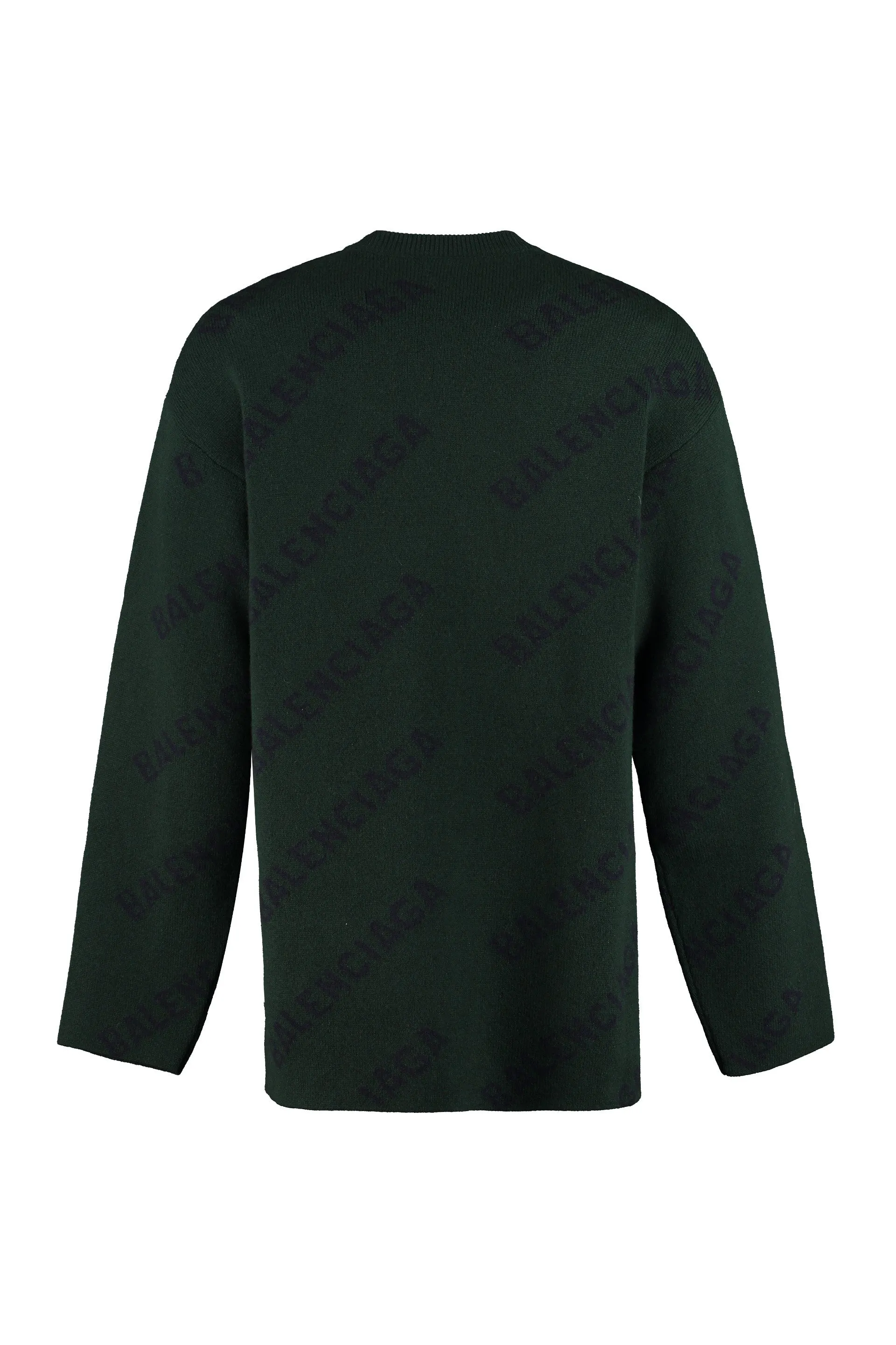 Balenciaga Allover Logo Intarsia Sweater
