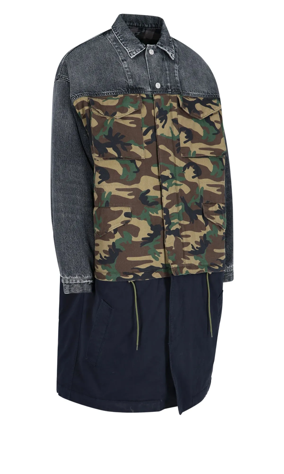 Balenciaga Camouflage Denim Jacket