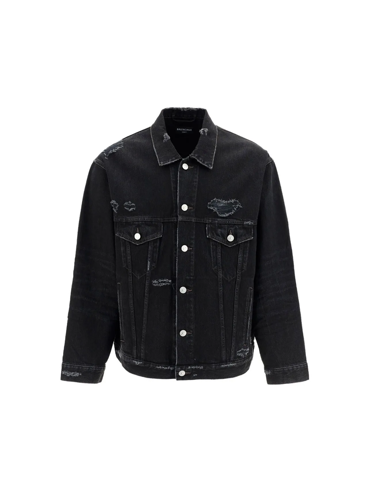 Balenciaga Denim Buttoned Jacket