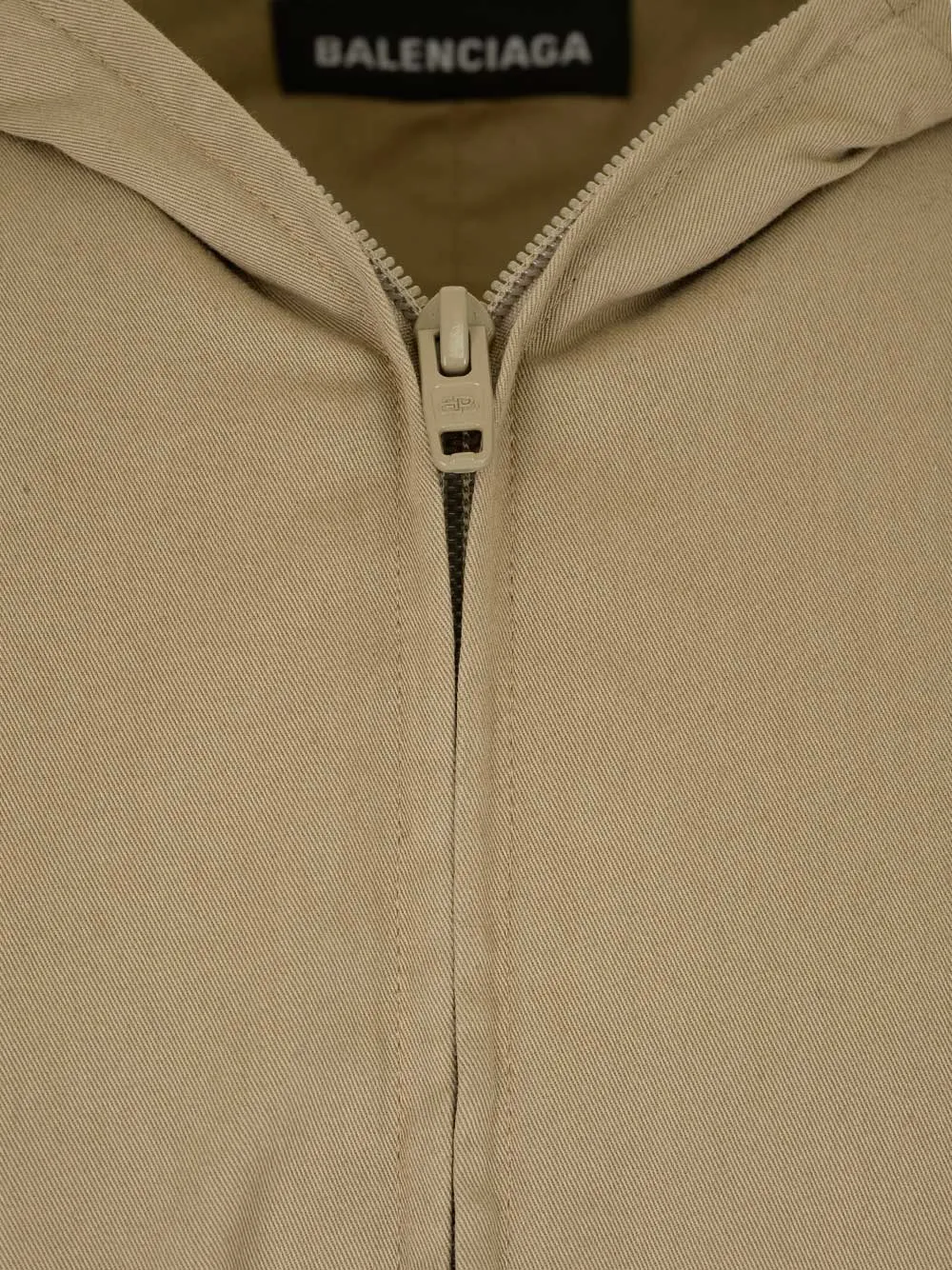 Balenciaga Hooded Zip-Up Coat