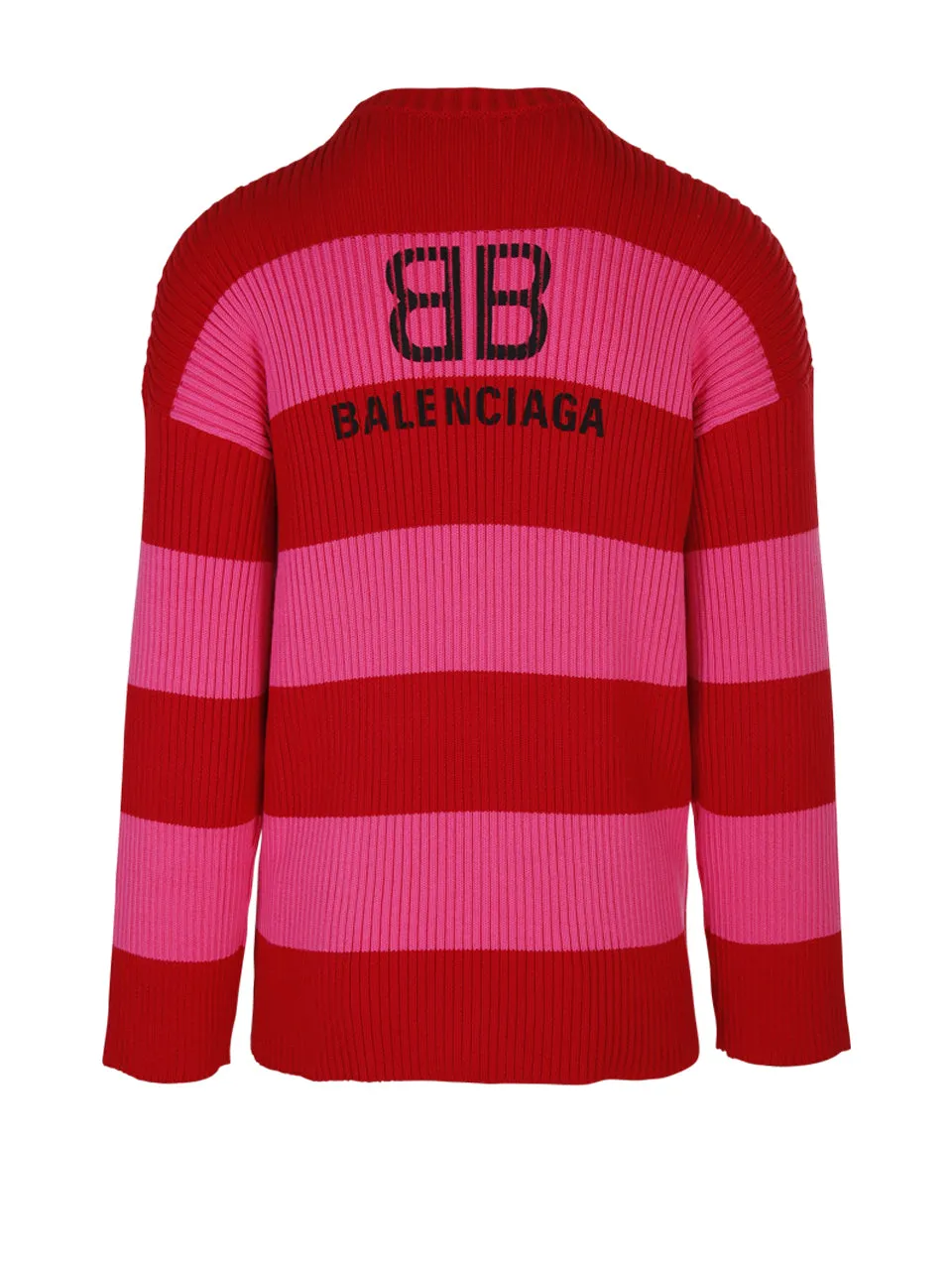 Balenciaga Striped Logo Sweater