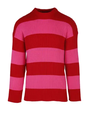 Balenciaga Striped Logo Sweater