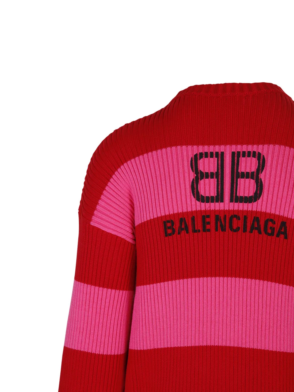 Balenciaga Striped Logo Sweater