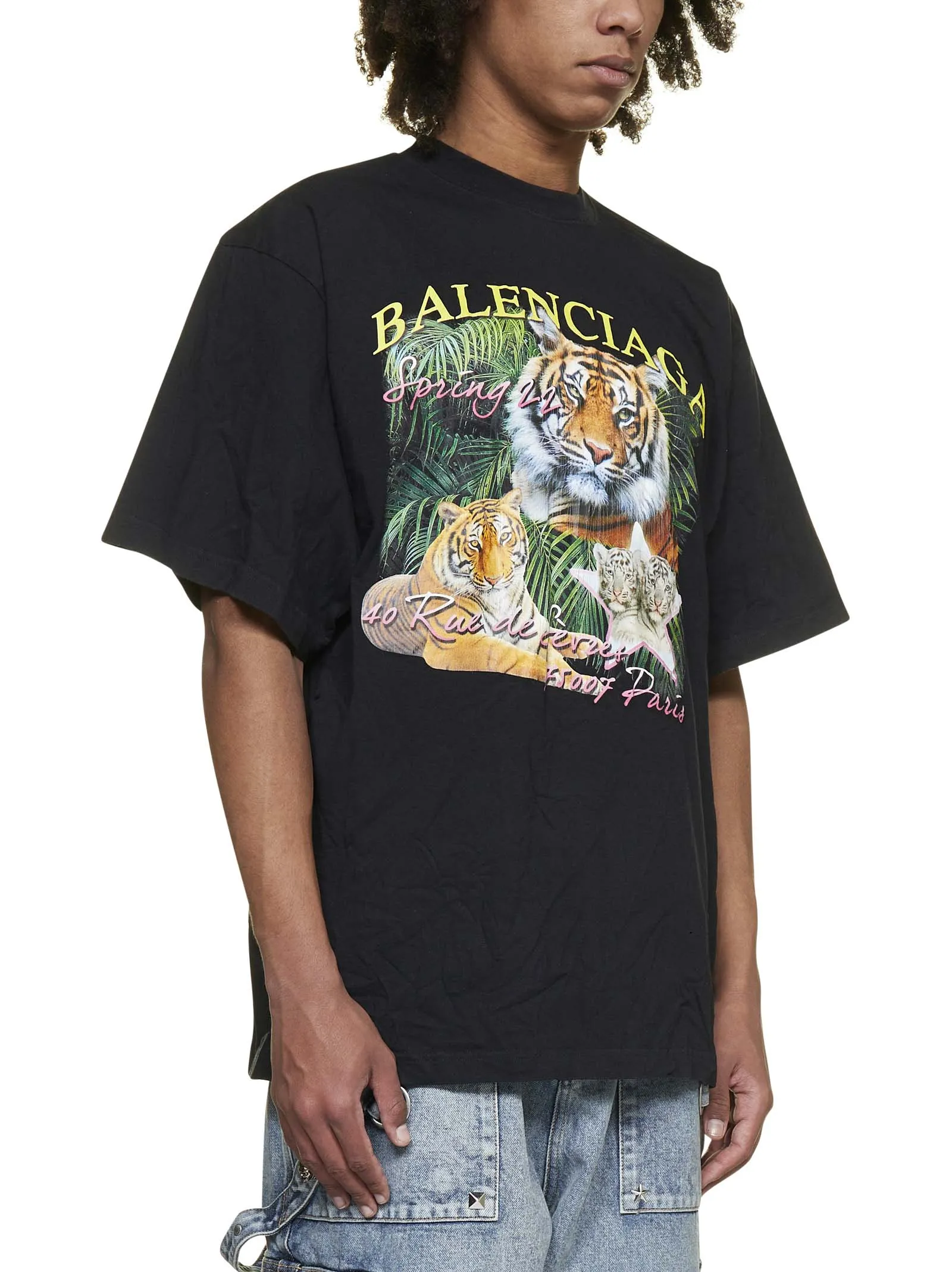 Balenciaga Tiger Printed T-Shirt