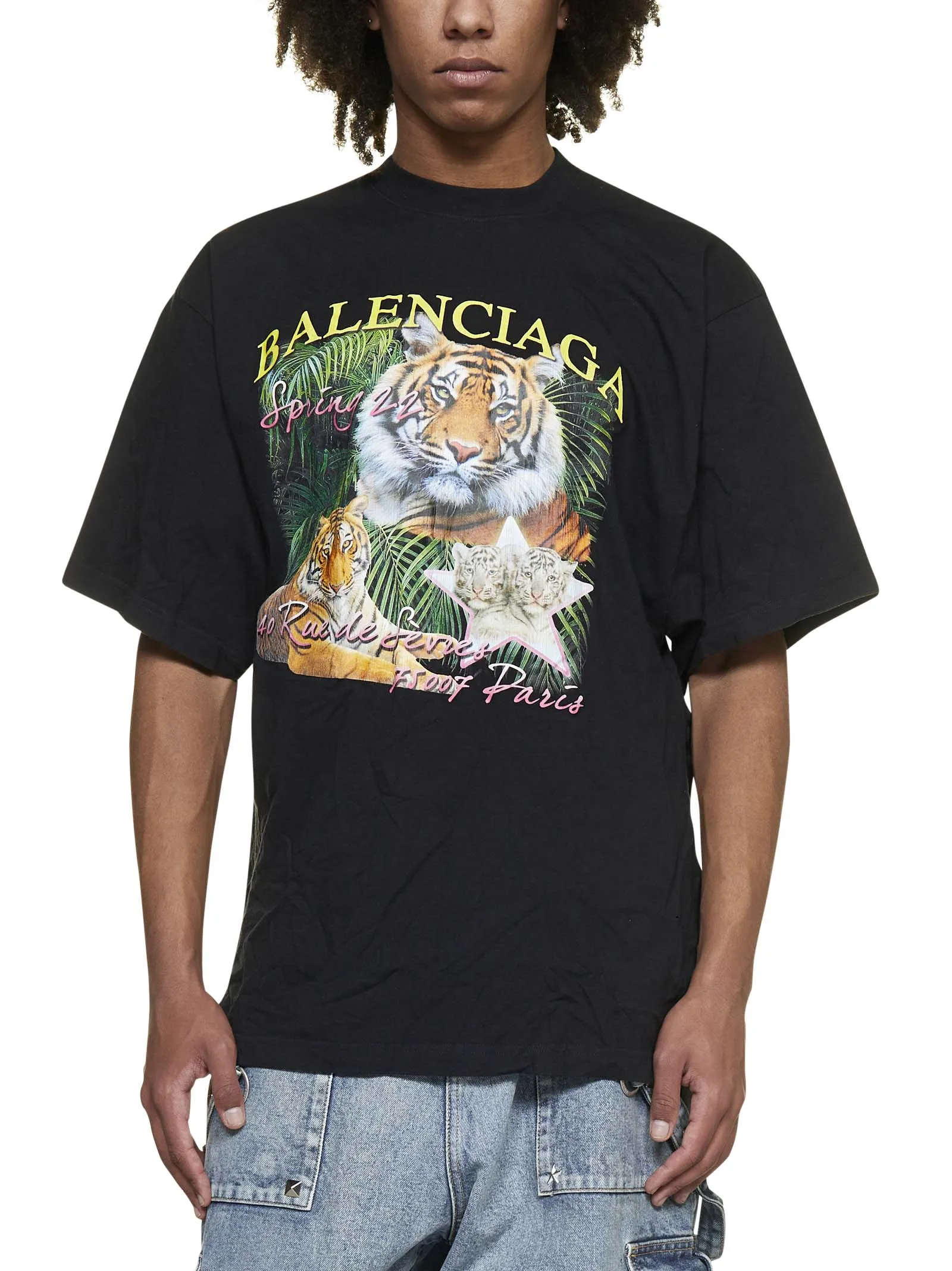 Balenciaga Tiger Printed T-Shirt