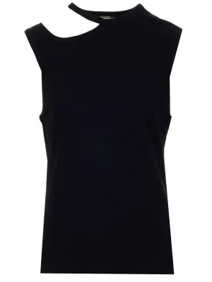 Balmain Cut-Out Detailed Tank Top