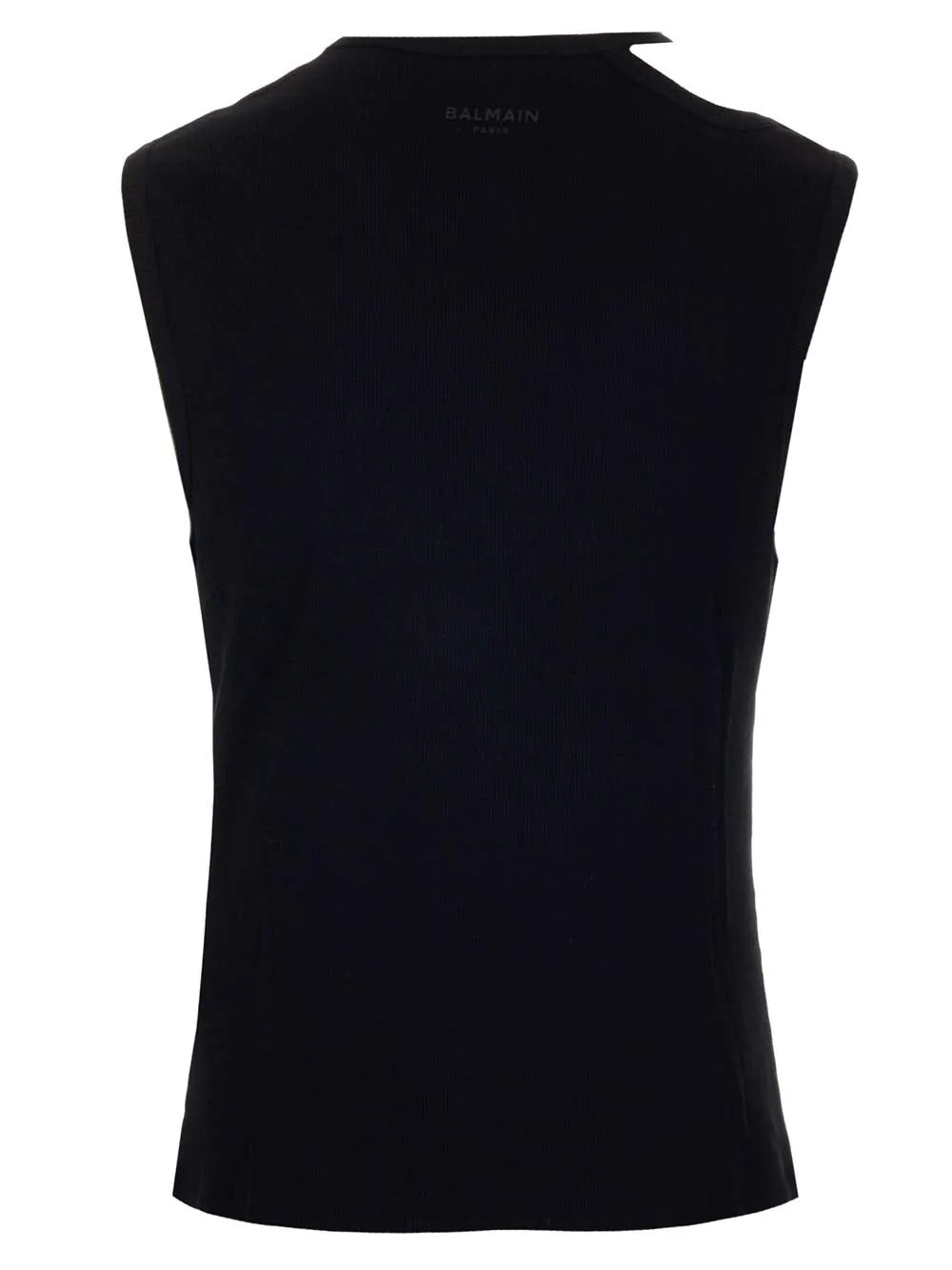Balmain Cut-Out Detailed Tank Top