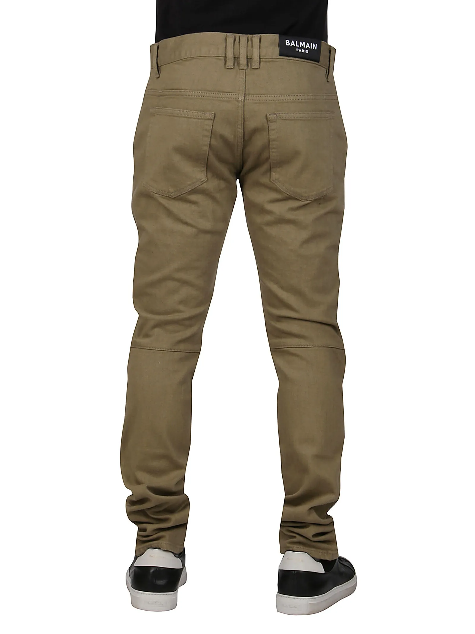 Balmain Distressed Panelled Jeans
