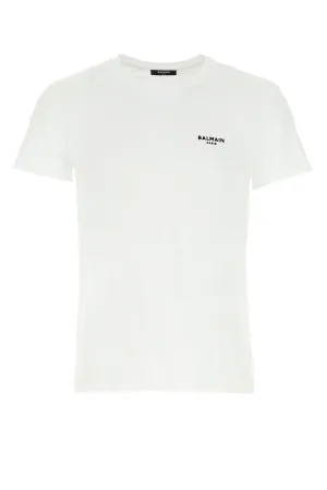 Balmain Flocked Logo T-Shirt