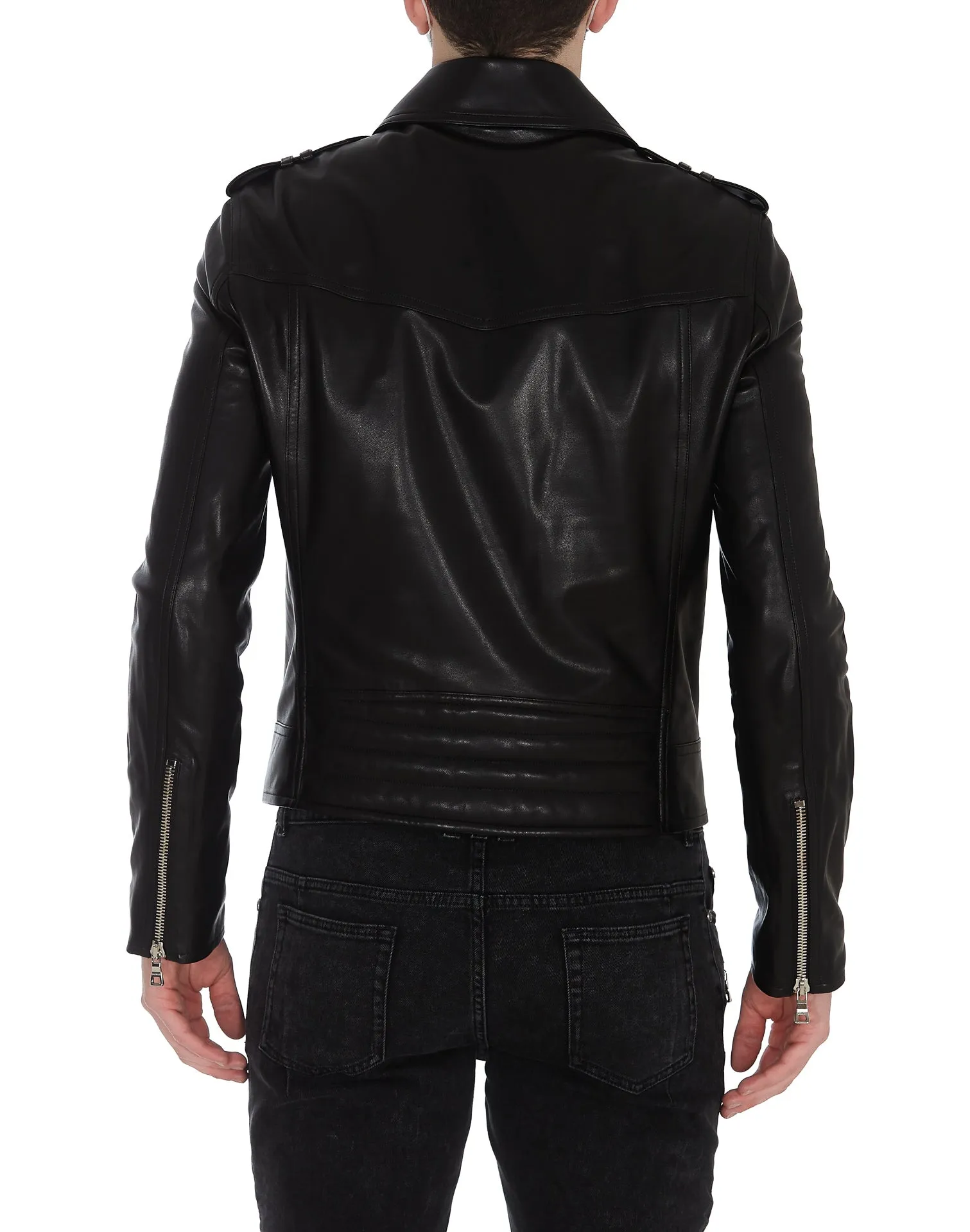 Balmain Leather Biker Jacket
