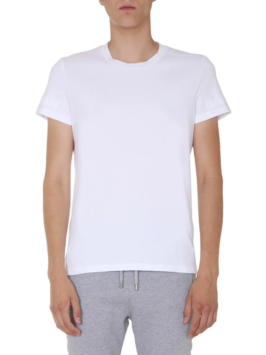 Balmain Logo Crewneck T-Shirt