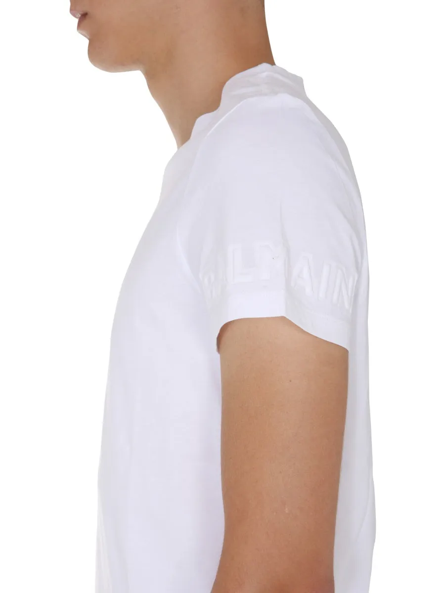 Balmain Logo Crewneck T-Shirt