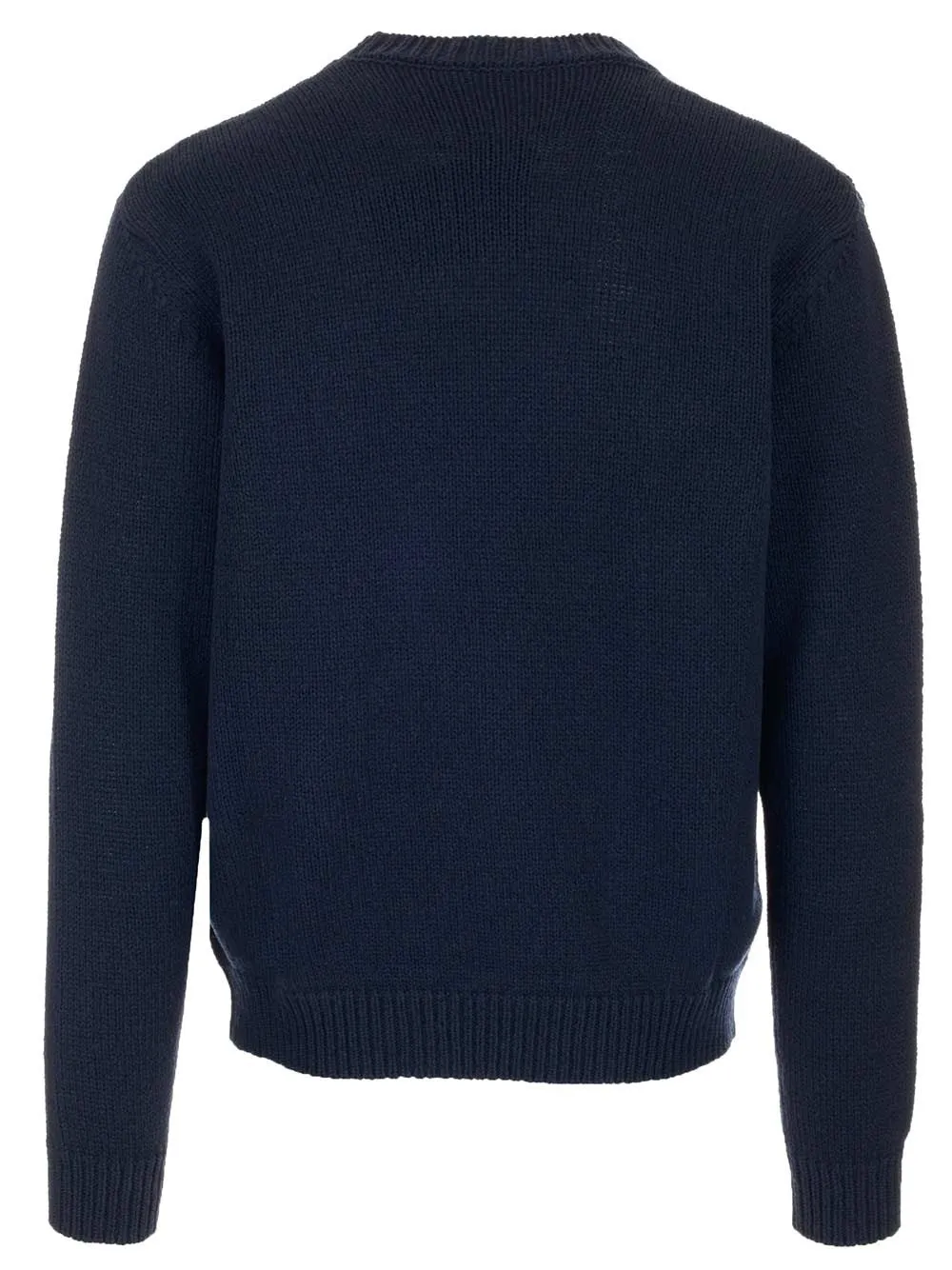 Balmain Logo Intarsia Knit Sweater