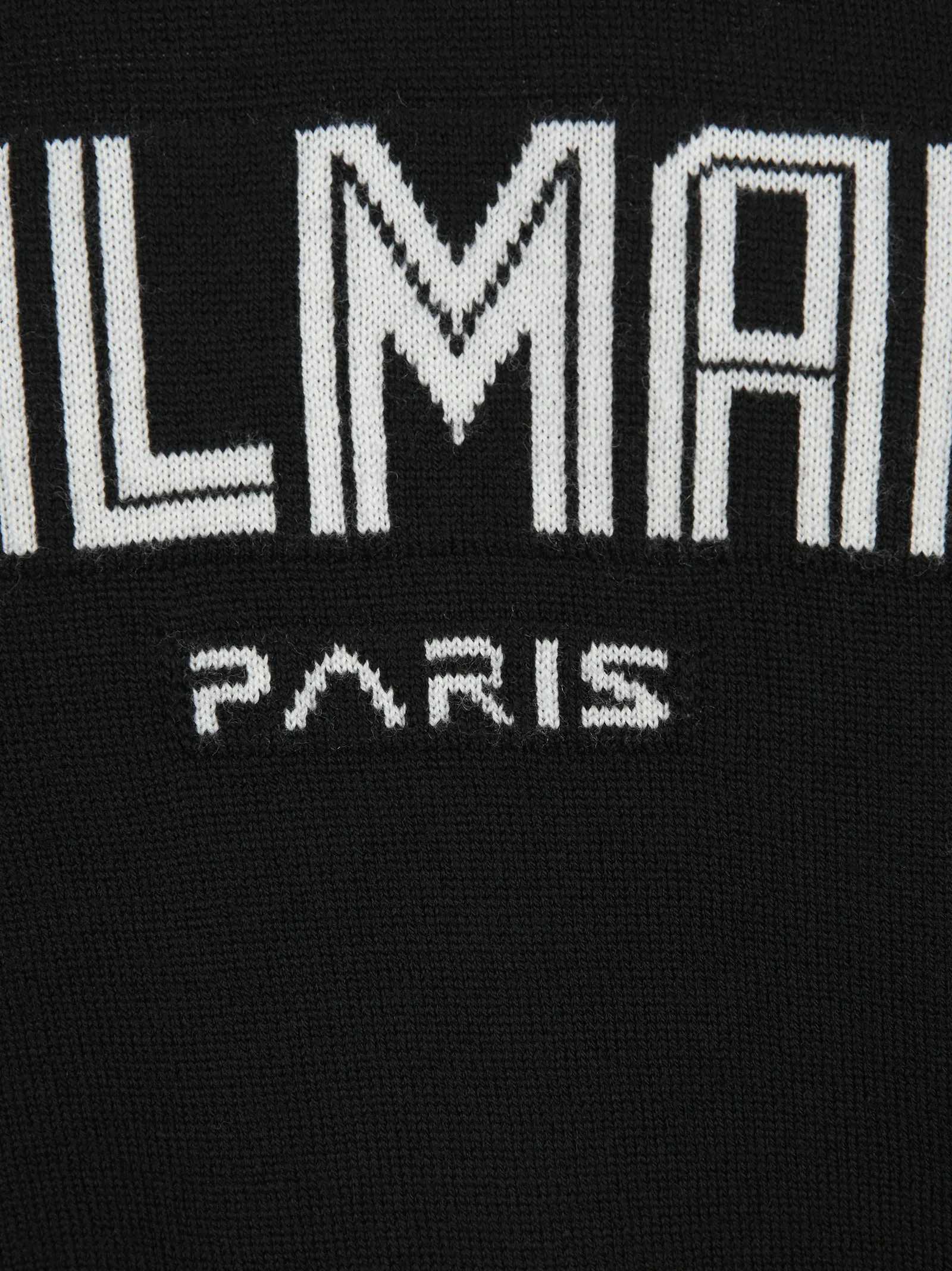 Balmain Logo Intarsia Knitted Jumper