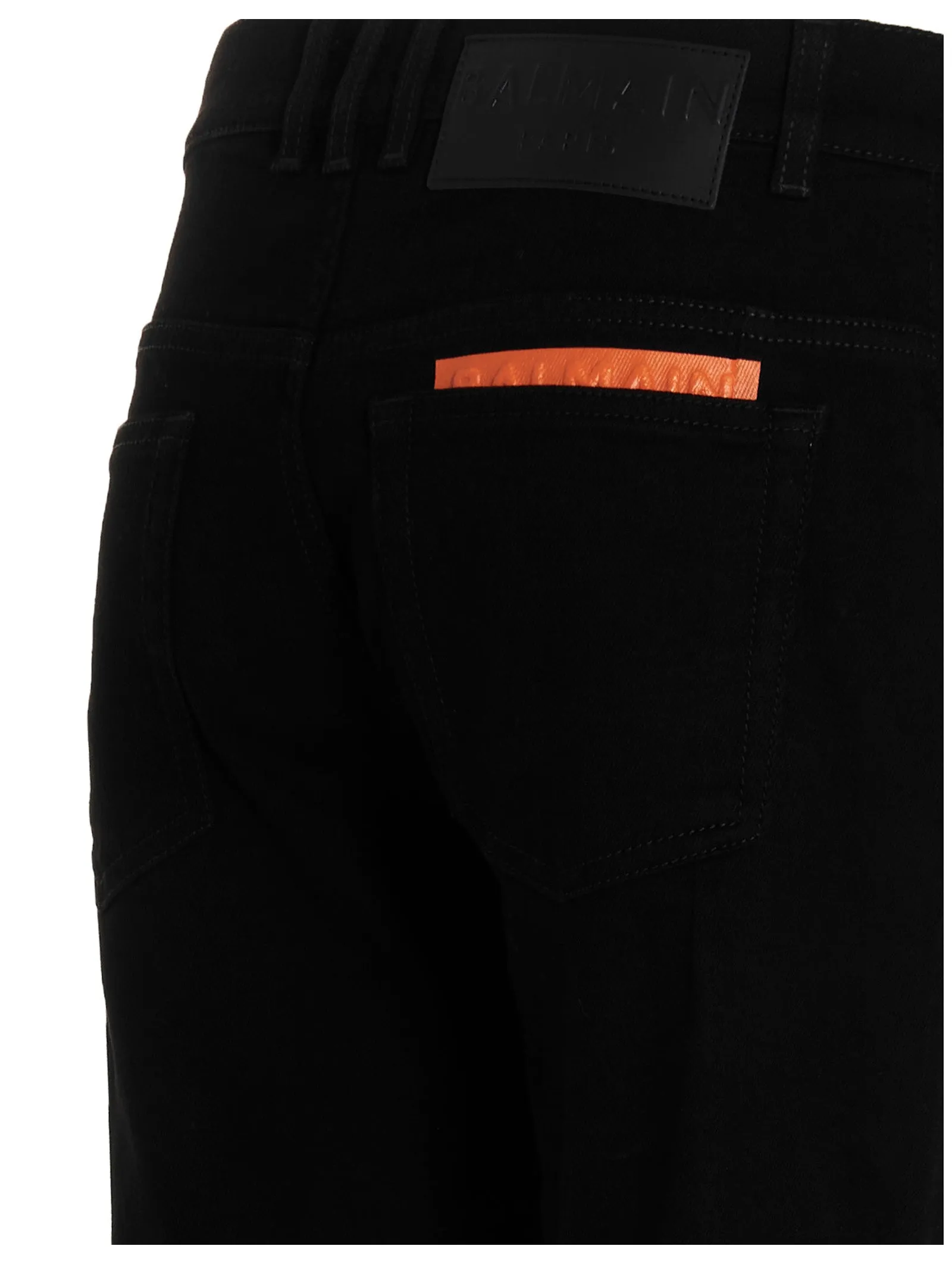 Balmain Low Rise Straight Leg Jeans