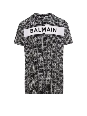 Balmain Monogram Print T-Shirt
