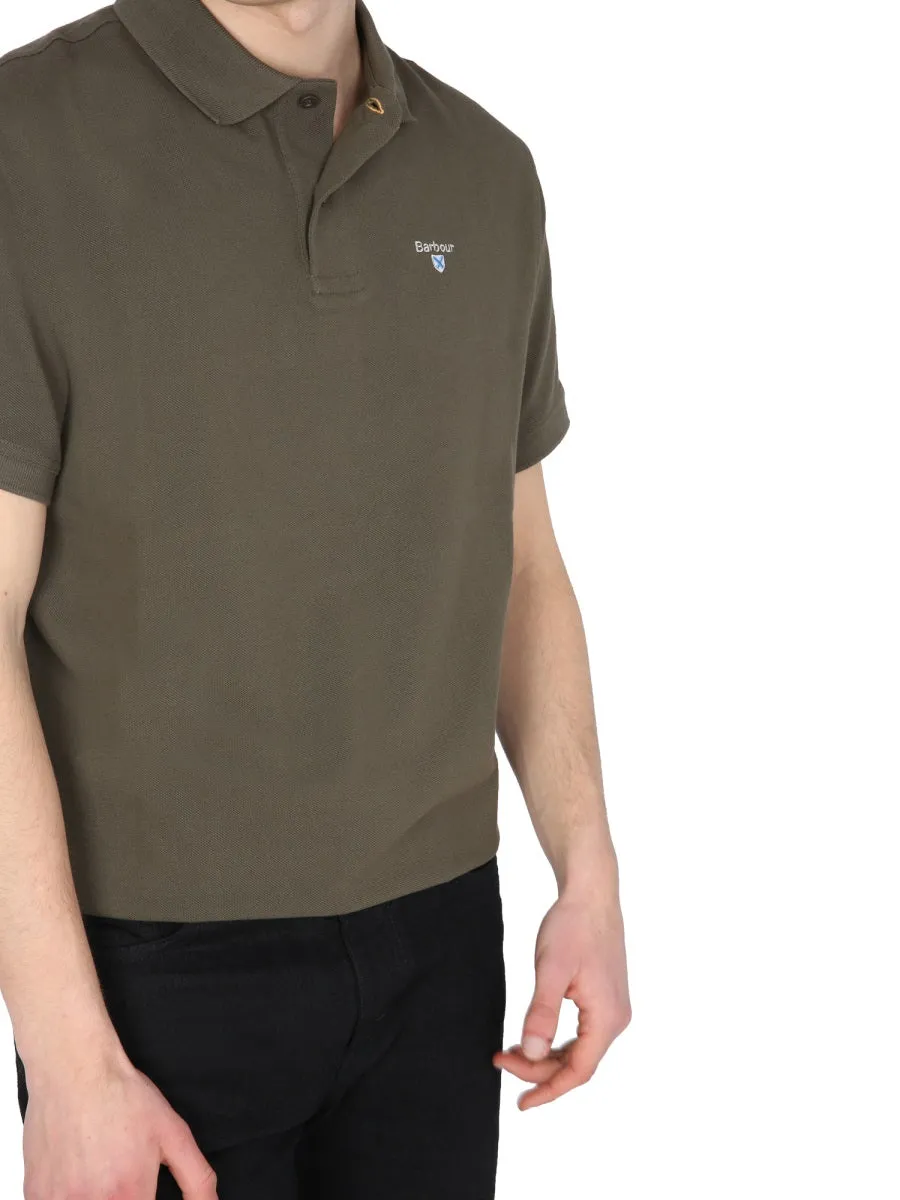 Barbour Logo Embroidered Polo Shirt