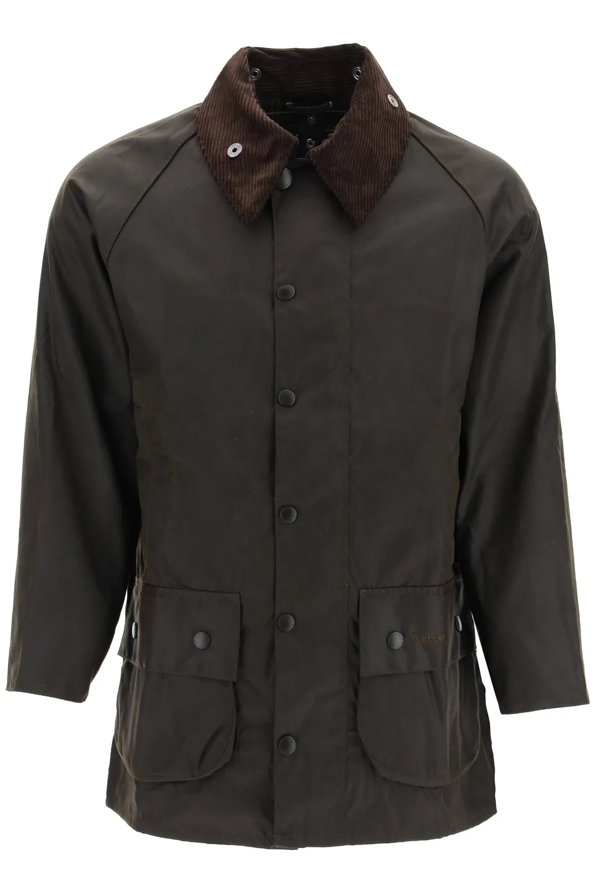 Barbour Logo Embroidered Snap-Fastening Coat