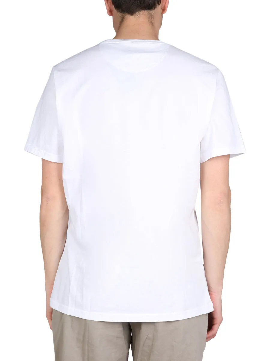 Barbour Logo Printed Crewneck T-Shirt