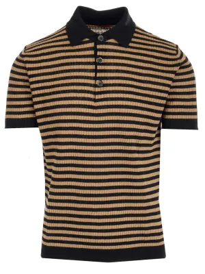Barena Striped Knitted Polo Shirt
