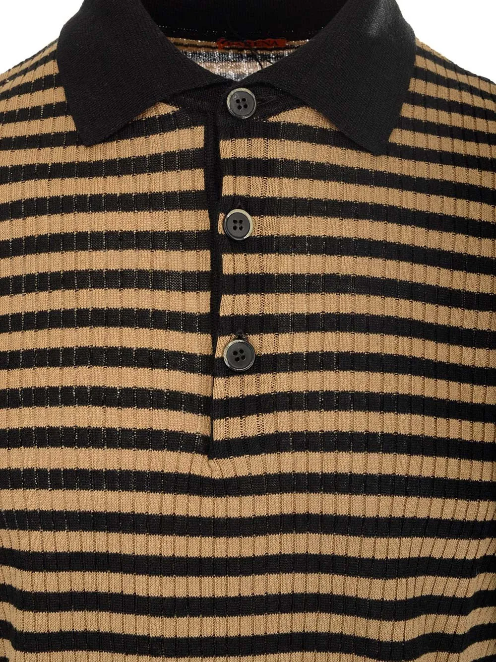 Barena Striped Knitted Polo Shirt