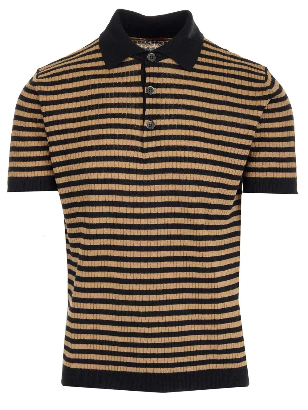 Barena Striped Knitted Polo Shirt