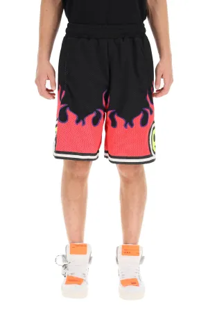 Barrow Flame Printed Bermuda Shorts