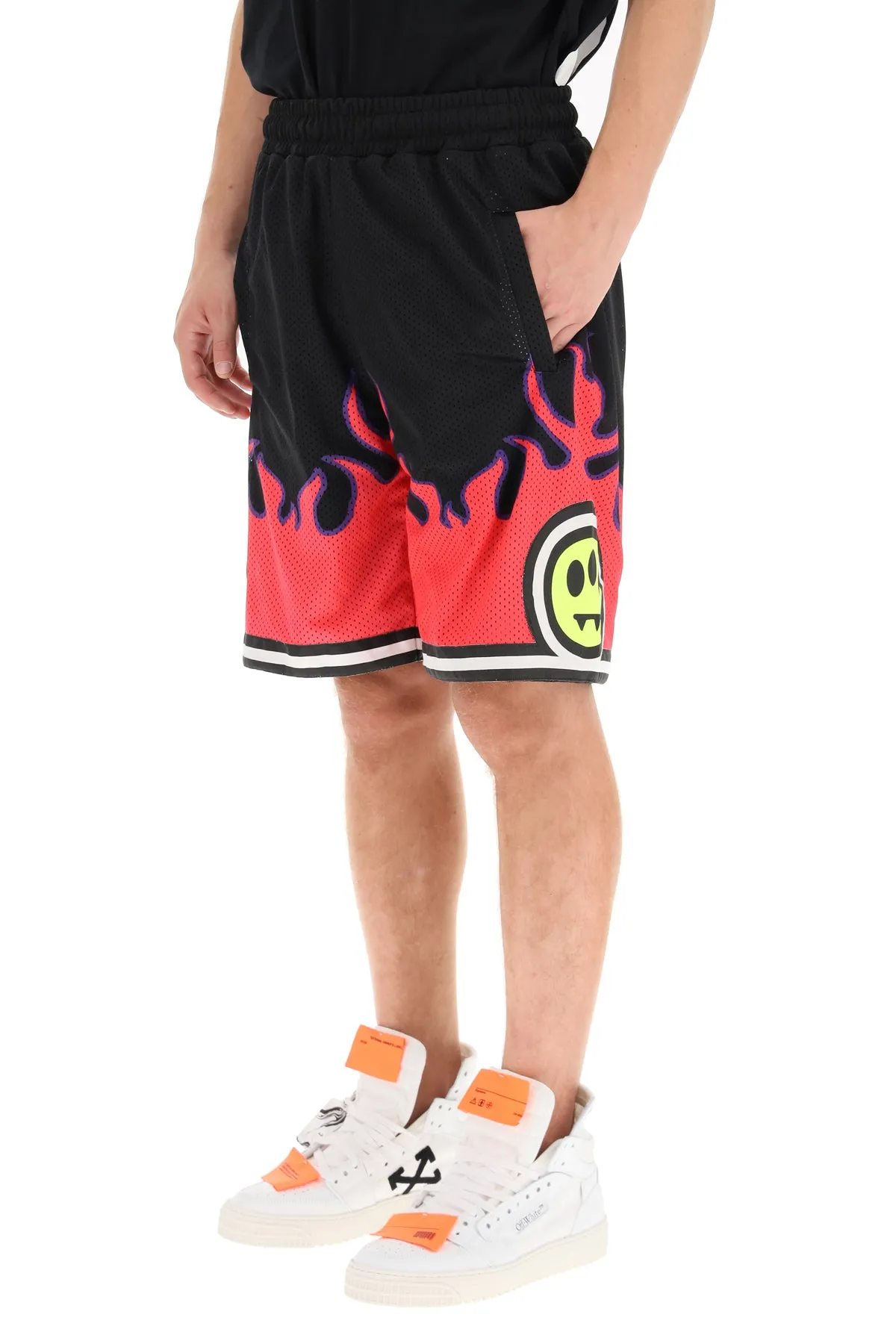 Barrow Flame Printed Bermuda Shorts