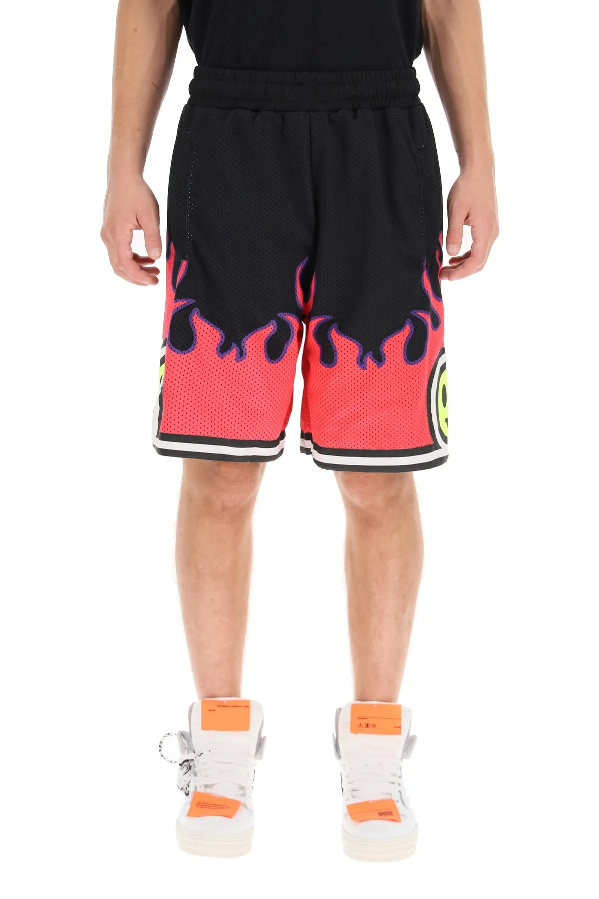 Barrow Flame Printed Bermuda Shorts