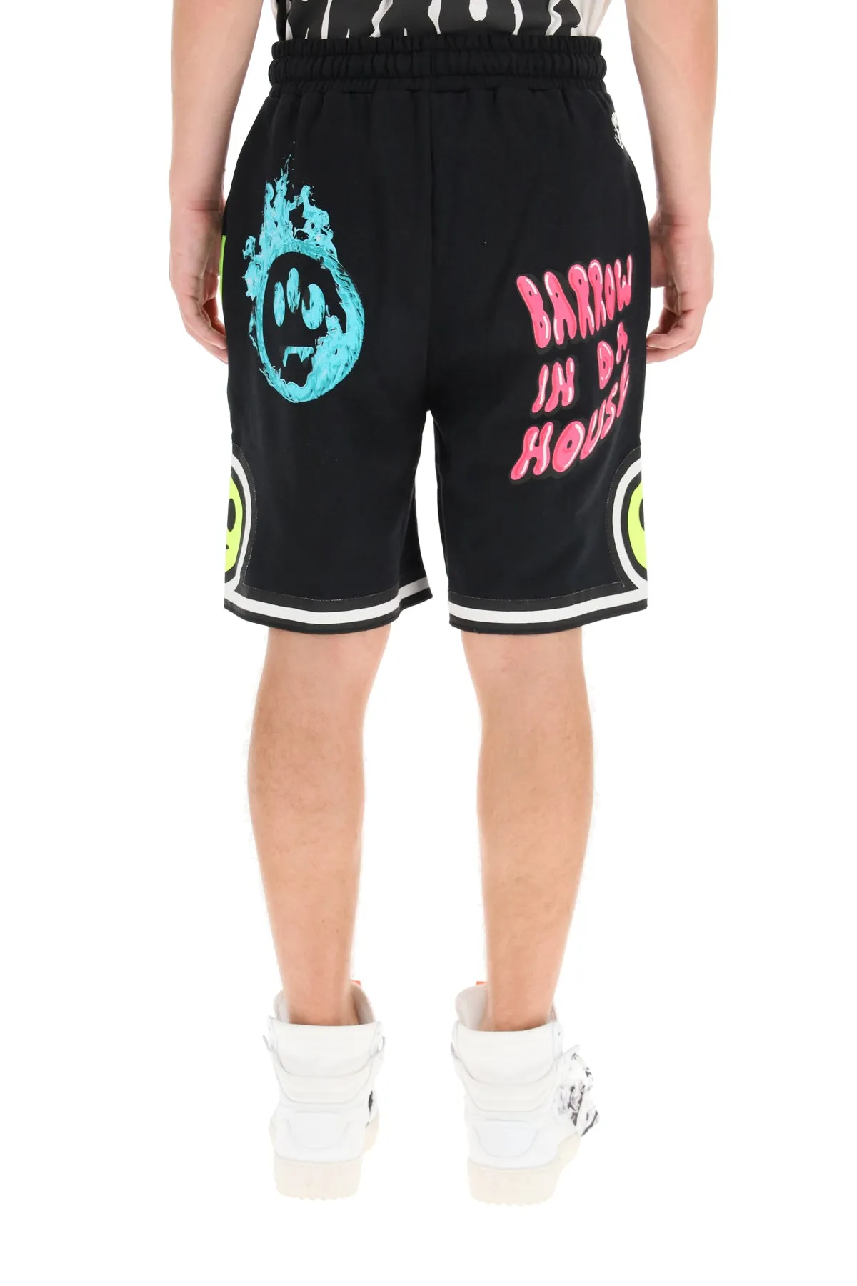 Barrow Logo Printed Bermuda Shorts