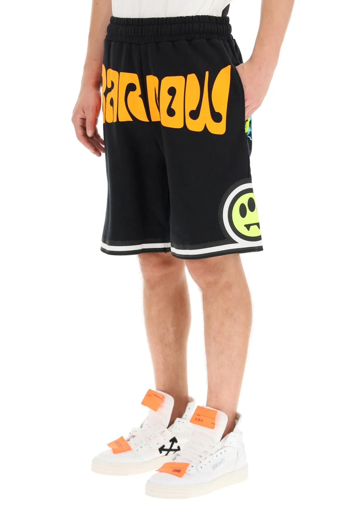 Barrow Logo Printed Bermuda Shorts