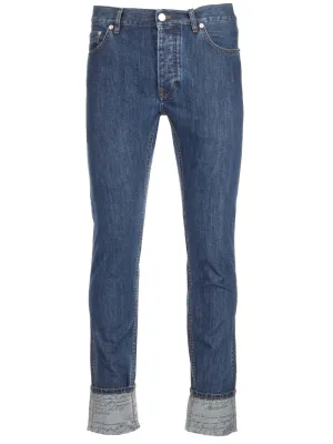 Berluti Logo Patch Straight Leg Jeans